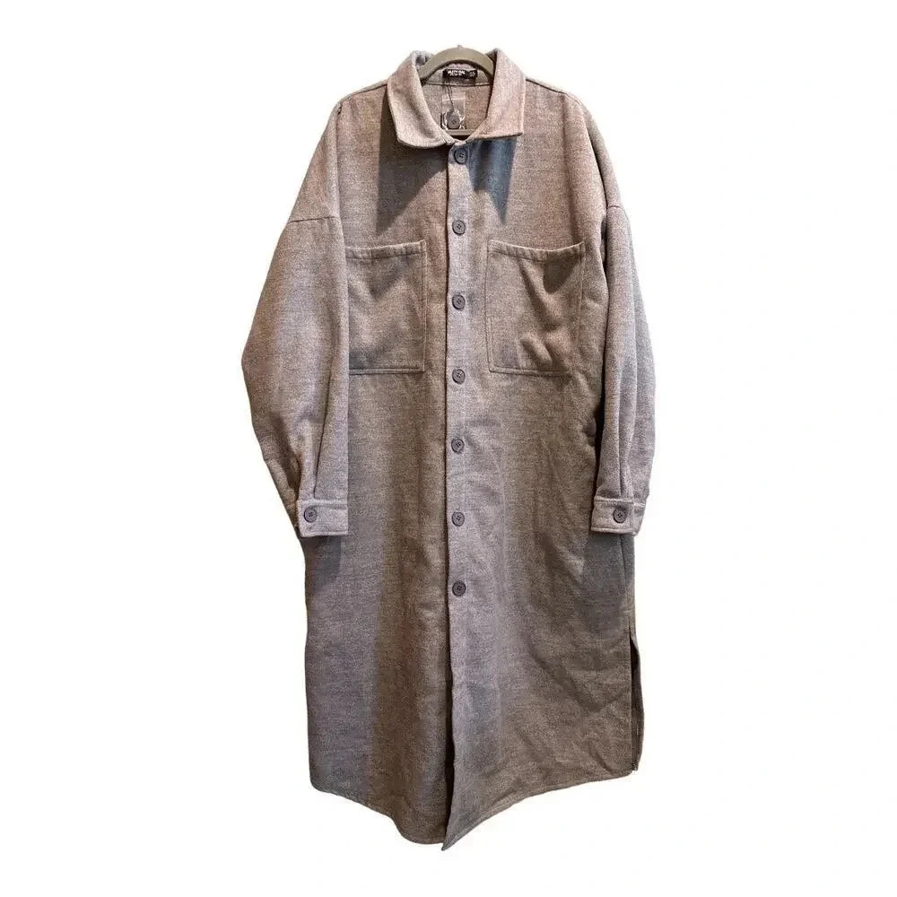 NWT Nasty Gal Oversized Wool Look Coat